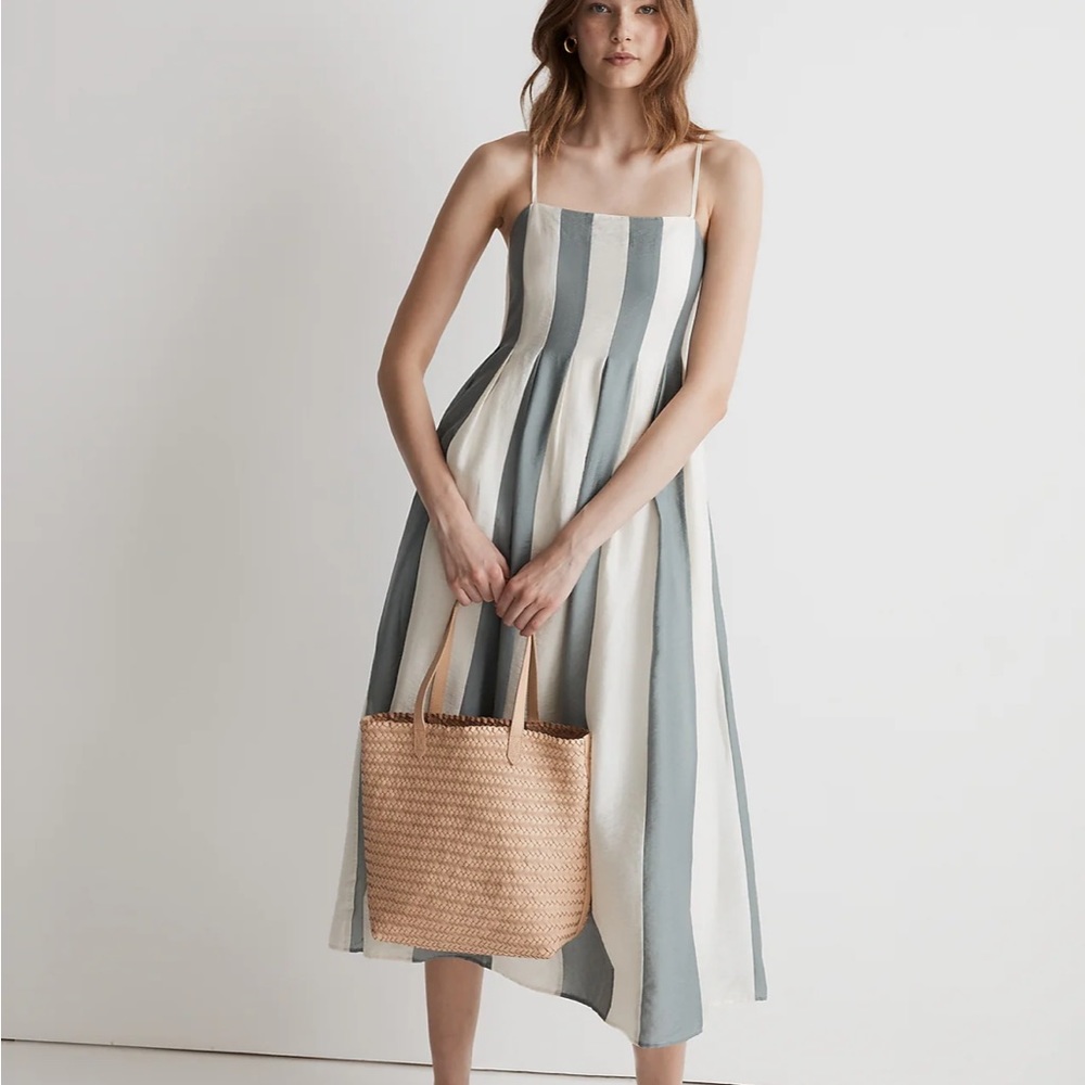 Madewell - Pleated Midi Dress